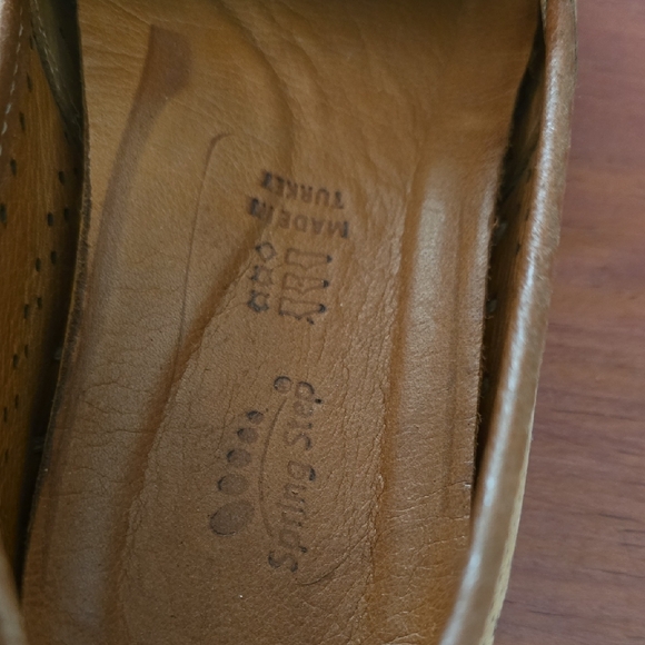 Spring Step Tan Perforated Flats - Picture 3 of 5